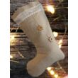 Kép 1/2 - Karácsonyi zokni készítő szett - fehér csipkével