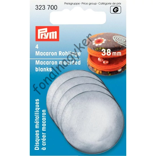 Macaron 38 mm, 12 db-os