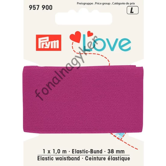 Prym Love elszatikus pánt - pink