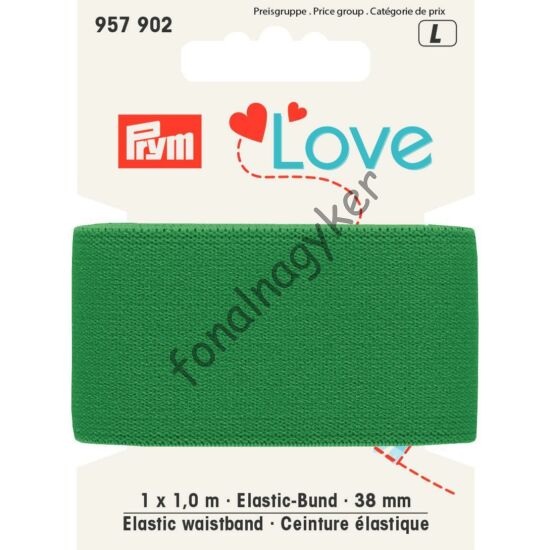 Prym Love elasztikus pánt - zöld