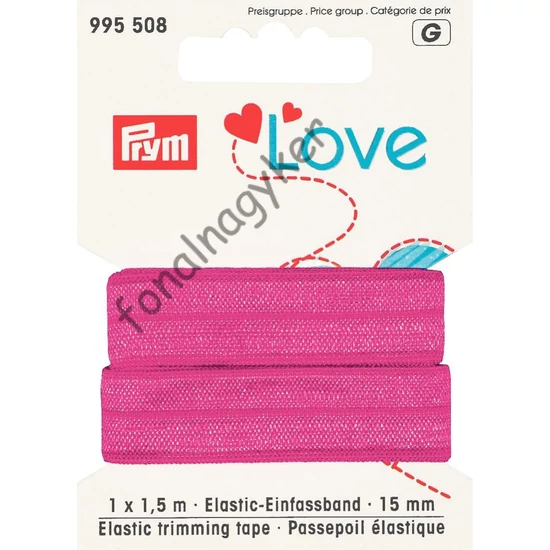 Prym Love elasztikus pánt - pink