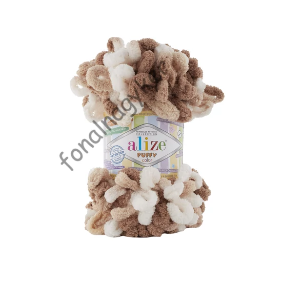 Puffy color 6398 - barna-drapp