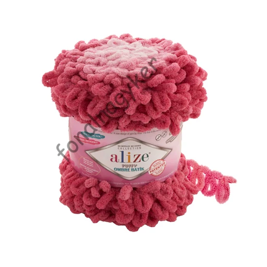 Puffy ombre batik 7418 - rózsaszín
