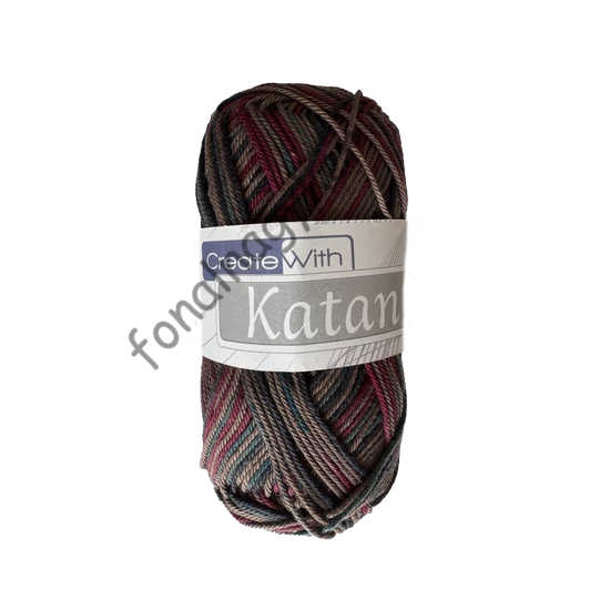 Katan multikolor 536 - szürke-bordó-barna