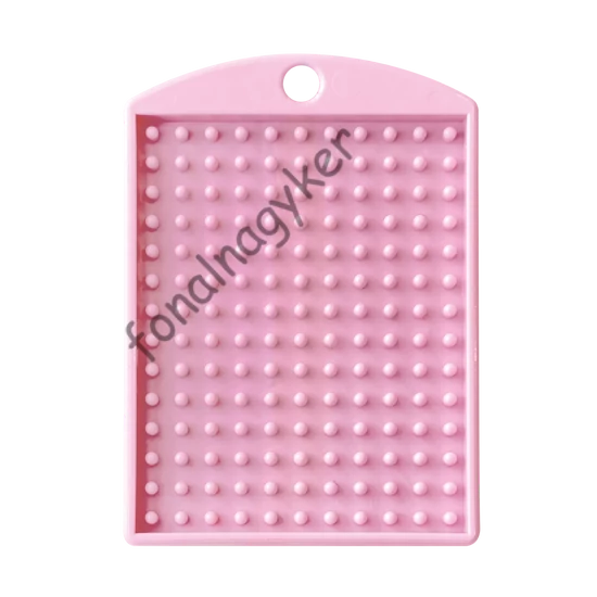Kulcstartó alaplap - pasztell pink 2,8x 4 cm