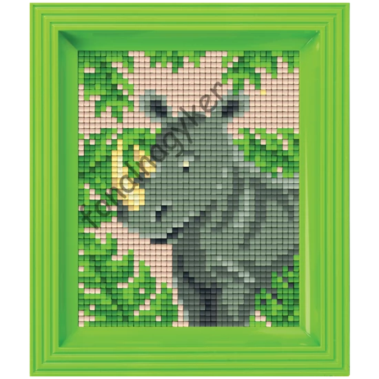 Pixel készlet - Orrszarvú (dzsungel)