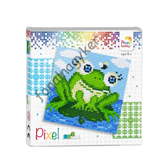 Pixel szett 4 alaplapos - béka