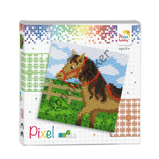 Pixel szett 4 alaplapos - Ló