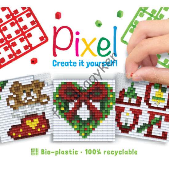 Pixel Kocka - KArácsonyi minták